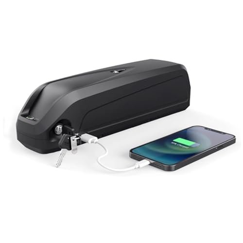 Version 1.0.0 Ebike Battery, 48V 36V/20Ah 15Ah 13Ah Electric Bike Battery for 250-1500W Bike Motor, Led Indicator Light, USB Port, Safe Lock, with Safe and Fast 3A Charger (48V 20Ah) - Image 1