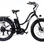 Beach Cruiser E-Bike 1050W Pack Watts Motor 48V/768WH Lithium Battery 26”x4.0 Fat Tire Max Speed 28m/h Step-Thru M5 Larger Size Display 7 Gears for Adults