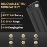 G20pro E-Bike for Adults, 1000W Motor 20" Fat Tire Electric Mountain Bike, Up to 30 MPH Foldable Electric Bicycle with 48V 12.8AH Removable Battery, Professional 7-Speed Gears - Image 3