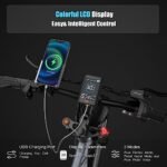 Electric Bike for Adults 48V 30AH/20Ah Battery,1000W Adult Electric Bicycles,26" Fat Tire Full Suspension,30MPH Mountain E Bike,Adjustable Stem,Hydraulic Disc Brakes,Full Suspensio - Image 6