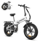 Tank 1500W Peak Electric Bike for Adults, 28MPH 65Miles Folding Electric Bike, 48V 15AH Removable Battery Folding Ebike, 20” *4.0 Fat Tires Ebike for Adults, Full Suspension