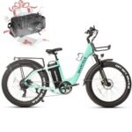 Electric Bike for Adults,1000W Peak Motor 28MPH with 26" x 4.0 Fat Tire Step-Thru Ebike,48V 15AH Removable Battery, Hydraulic Brake, Shock Absorber, Commuter Ebikes,7-Speed Gear, UL