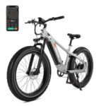 Saiga Electric Bike Adults 750W BAFANG Motor,GPS Smart App Control,28MPH Ebike,48V 20Ah Samsung Battery 90Miles Torque Sensor Electric Bicycle,26" Fat Tire,UL Certificate