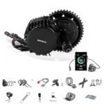 Bafang 1000W Mid Drive Kit,Bafang BBSHD BBS03 Ebike Conversion Kit with 46T Chainring,48V/52V 8Fun Electric Bike Conversion Kit for Moutain Road Bike(C18,Without Battery)