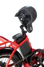 VeeGo Semi Fat Electric Bike, Lightweight & Folds in Half, Basket, Rack, Fenders Included, for Adults - Image 7