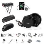 BAFANG 1000W Mid Drive Kit with Battery(Optional) BBSHD BBS03 Ebike Conversion Kit with Display,48V/52V 8Fun Electric Bike Conversion Kit for Moutain Road Bike(C18,Shark Battery 48V17.5AH)