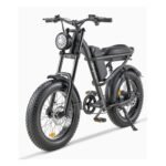 1500W Full Suspension Moped Style Ebike, 20" Fat Tire Electric Bike Up to 28MPH & 75 Miles, 15.6AH/31.2AH Removable Battery, All-Terrain Offroad E Bike for Mountains, Snow, Sand, Road