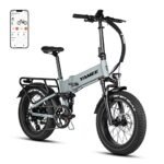 Fat Bear 750S PRO 1500W Peak Electric Bike for Adults, 28MPH 65Miles Electric Bike, 15AH Ebike,8-Speeds & Hydraulic Brakes & Dual Full Suspensions & App Control Adult Electric Bike