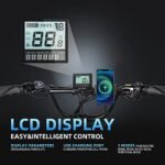 Electric Bike for Adults, 1500/2000W Peak Motor, 35MPH 60-80Miles Long Range, 48V 20/25AH Removable Battery E Bike, 20" Fat Tire Folding Electric Bike, 7/8 Speed, Front Fork Suspension - Image 6