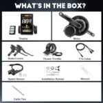 for Tongsheng TSDZ8 Mid Motor : 2024 New 48V 750W Mid Drive Kit - Optional Display, 44T Chainring, Torque Sensor Mid Mount Electric Bike Conversion Kit for 68-73mm Bottom Bracket - Image 7