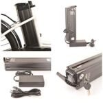 DJ City Bike 750W 48V 13Ah Step-Thru Power Electric Bicycle, Pearl White, LED Bike Light, Fork Suspension and Shimano Gear - Image 4