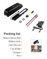 UZI E-Bike 52V 18Ah Li-ion Battery Pack for 200W 250W 300W 350W 500W 750W 950W 1100W 1500W Adult Electric Bicycles Motors(W/Charger&USB Port &BMS&Voltage Equalization Chip) - Image 5