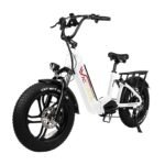 Mimas Folding Electric Bike for Adults 20Ah LG Cell Battery 750W Brushless Motor Cruise Control 80+Miles Long Range Full Suspension 30Mph 20" x4.0 Fat Tire Ebike 7-Speed Commuter Bicycle