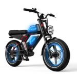 G-FORCE ZM Electric Bike for Adults, Dual Battery Max 160 Miles Electric Mountain Bike, 750W (Peak 1200W) E Bike w/ 30 MPH, 20"x4" Fat Tire 48V 40AH Full Suspension Moped-Style Electric Bicycle