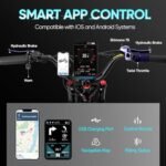 Juliet II Electric Bike for Adults Peak 1700W/52V/60Ah 34MPH 100+Miles Long Range Ebike Full Suspension Electric Mountain Bicycle with Dual Hydraulic Brake APP Control - Image 6