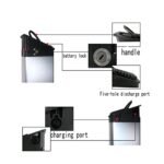 TGHY Electric Bicycle Battery for Folding Built-in Electric Bike Lithium Battery 48V 52V for 250W-1500W Bike Motor with Charger, Ebike Lithium Battery,52v17.5ah - Image 2