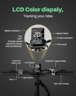 Folding Electric Bike for Adults with 500W Motor (Peak 720W),20" 4.0 Fat Tire Ebike,48V 13Ah Removable Battery UL 2849 Certified, Adults Electric Bicycles E-Bike,7-Speed and Front Suspension - Image 3