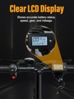 Electric Bike, Electric Bicycle with 18.6MPH Electric Bikes for Adults Teens E Bike with Pedals, 14" Waterproof Folding Mini Bikes with 374.4WH Battery, Dual Disc Brakes - Image 2