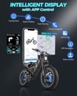 Romeo Pro/Romeo Ⅱ[2024 New]Peak 1600W/2500W Dual Motor 60Ah Adult Electric Bikes, 26*4/ 20*5 Fat Tire Electric Mountain Bike 34/40 Mph120+Miles Long Range Electric Bicycles, Four Piston Brake, UL2849 - Image 5