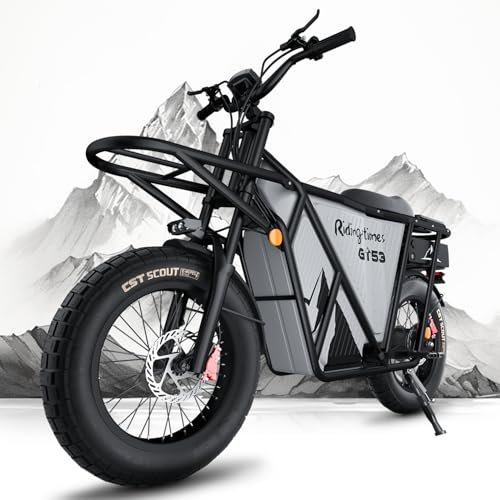 Version 1.0.0 Riding'times GT53 Electric Cargo Bike for Adults 550LBS, 2000W Cargo Ebike, 1123WH Removable Battery, Dual Hydraulic Brakes, NFC Unlock, for Commuting, Shopping, Camping, Hunting, Fishing - Image 1