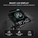 Jasion EB-X 26" Electric Bike for Adults, [Peak 850W Brushless Motor][21 Speed Gear] 25MPH 55 Miles Ebike, 450Wh Removable Battery Electric Mountain Bike, Commuting E Bike with Fork Suspension - Image 5