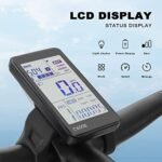 ZNH Electric Bike for Adults, 500W/750W Mid Drive Motor Ebike Full Suspension 20"/26'' Fat Tire Electric Mountain Bike 36V/48V 13Ah Removable Battery, Snow Beach Hunting E Bike Shimano 7-Speed - Image 5