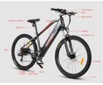 SAMEBIKE 27.5 inch Electric Bike with 48V 13AH Removable Lithium Battery Shimano Professional 7 Speed Gears and LCD Smart Meter, 500W Electric Bike for Adults Mountain Commuter Bike - Image 3
