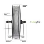 EBIKELING Waterproof Ebike Conversion Kit with Battery 20" Fat Tire Direct Drive Front or Rear Wheel Electric Bike Conversion Kit Ebike Battery & Charger Included 1500W 1200W Electric Bike for Adults - Image 3