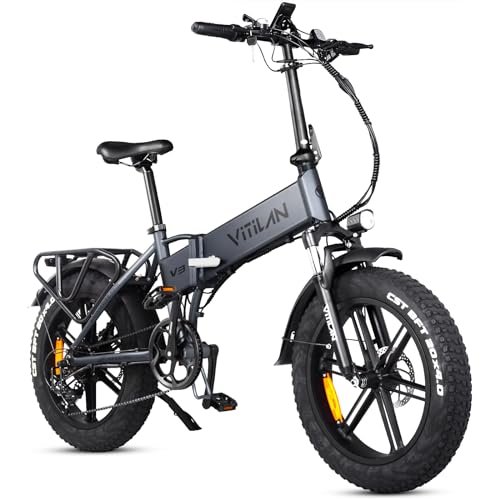 Version 1.0.0 V3 Electric Bike for Adults, Folding Fat Tire Ebike 750W 20” x 4.0" 28MPH E-Bike 48V 13AH Electric Bicycle Shi-Mano 7-Speed - Image 1