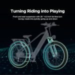 ENGWE E26 1000W Electric Bike for Adults, 26" *4.0" Fat Tire E-Bike with 48V 16Ah Removable Lithium-Ion Battery, Range 87Miles 28MPH 7 Gears Commuting Mountain Ebike - Image 5