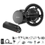 BAFANG 750W Mid Drive Kit with Downtube Battery 48V17.5Ah, BBS02 48V 750W Ebike Conversion Motor Kits with DZ40 Display&42T Chainring Electric Bike Conversion Kit-Fit BB68-73mm Bike