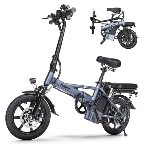 Version 1.0.0 NAVIC CB6PRO Electric Bike for Adults, 750W Peak Power Folding Ebike, 22Mph Max Speed, 749Wh Removable Battery, 14" Adults Electric Bicycle, Max 40Miles Long Range, Mini E Bikes - Image 1