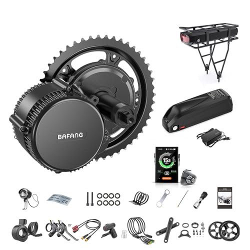 Version 1.0.0 BAFANG BBS02B 36V/48V 500W Mid Drive Kit 48V Ebike Motor with DIY LCD Display/Controller Electric Bikes Conversion kit for Mountain Bike(C18 Display,No Battery) - Image 1