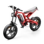 LET IT GO B6 Electric Bike for Adults, 20" Off Road All Terrains E Bike Electric Mountain Bike, Electirc Bicyle 1200W 48V 15.6AH, 37 MPH & 35Miles