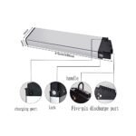 Foldable Ebike Battery 36V 48V Folding Bicycle Battery Built-in Electric Bike Lithium Battery Pack 36Volt 48Volt E-Bike Li-ion Batteries Replacement for 750W 500W 350W with Charger (L410mm 36V17.5AH) - Image 2