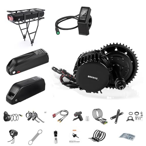 Version 1.0.0 BAFANG 1000W Mid Drive Kit with Battery(Optional) BBSHD BBS03 Ebike Conversion Kit with Display,48V/52V 8Fun Electric Bike Conversion Kit for Moutain Road Bike(DM03,Without Battery) - Image 1