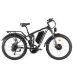 3000W Peak Fat-Tire Electric-Bike for Adults-Women-Men - Seeker24 Dual Motor Electric-Bicycle 52V 25AH Battery, 38MPH, Full Suspension Ebikes with 24 Inch for Off-Road Mountain Snow - US Warehouse