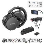 BAFANG BBS02B 36V/48V 500W Mid Drive Kit 48V Ebike Motor with DIY LCD Display/Controller Electric Bikes Conversion kit for Mountain Bike(500C Display,No Battery)