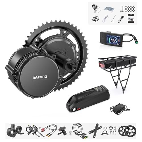 Version 1.0.0 BAFANG BBS02B 36V/48V 500W Mid Drive Kit 48V Ebike Motor with DIY LCD Display/Controller Electric Bikes Conversion kit for Mountain Bike(500C Display,No Battery) - Image 1