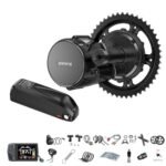 BAFANG 750W Mid Drive Kit with Downtube Battery 48V20Ah, BBS02 48V 750W Ebike Conversion Motor Kits with EKD01 Display&52T Chainring Electric Bike Conversion Kit-Fit BB68-73mm Bike