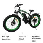 LUNYEE 2000W Electric Bike with 20Ah Removable Battery 26"×4“Fat Tire Ebike for Adults 35MPH 80/100Miles Electric Bicycles with Shi-Mano 21 Speed Lockable Front Sespension Hydraulic - Image 3
