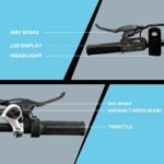 ECOTRIC Step-Through-2 20" Folding Electric Bicycle Powerful 350W Motor 36V/12.5AH Removable Lithium Battery City Bike Alloy Frame Ebike LED Display - 90% Pre-Assembled - Image 6