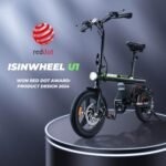 isinwheel U1 Electric Bike for Adults 750W Peak Motor, 20 mph Folding Ebike, 14" Adults Electric Bicycles with Smart Uphill, 280.8Wh Battery, 25 Miles PAS Range, Mini E Bikes for Adults and Teens - Image 4