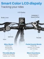 Seeker 26" Electric Bike for Adults with Peak 500W Brushless Motor, 35Miles 324WH Removable Battery 20MPH Commuting Electric Mountain Bike, UL 2849 Certified, Front Fork Suspension - Image 6