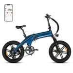 XL 750W Folding Electric Bike,Mobile Phone App Control Ebike, 8-Speeds Ebike for Adults 48V 15AH Removable Hidden Battery City Ebike 20" 4.0 Fat Tire Commuting Ebike