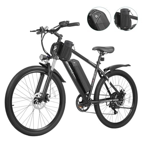 Version 1.0.0 HOVERFLY OUREA Electric Bike 26", 750W Peak Motor Mountain Ebike, Up to 40 Miles 20MPH Removable Battery, 7-Speed and Shock Absorber, Electric Commuter Bike for Adults - Image 1