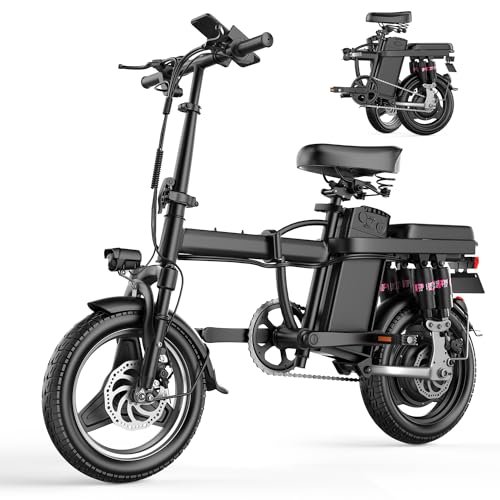 Version 1.0.0 Folding Electric Bike, Peak 600W Motor Folding Electric Bicycle Up to 25MPH 30Miles City Folding Ebike with 48V/13A Large Capacity Removable Battery and LCD Display - Image 1