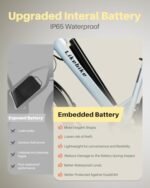 Seeker S 26" Electric Bike for Adults, UL 2849 Certified, Step Through Electric Bicycle with 350W Motor, 36V 9Ah Removable Battery, 20MPH E-Bikes with 7-Speed & Front Suspension - Image 3