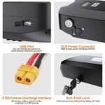 Accolmile Ebike Battery for Bike Motor : 48V 17.5Ah Rear Luggage Rack Battery with Charger & BMS, for 1000W 750W 500W Mid Hub Motor Electric Bicycle Conversion Kit - Image 3