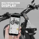 ESKUTE Spark Y Electric Mountain Bike, 1500W Peak Bafang Motor with Max Speed 28Mph, Up to 70Miles Range, 26"x4.8" Fat Tires Ebike with Full Suspension - Image 5